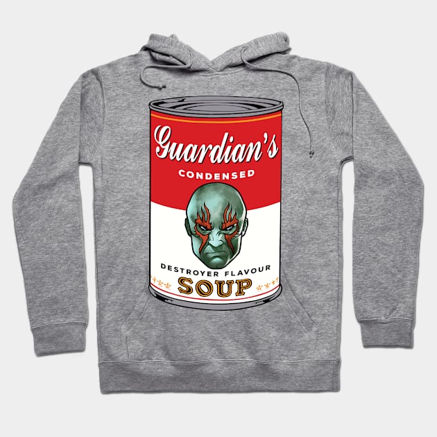 Guardians Of The Galaxy Destroyer Soup Warhol Hoodie by Rebus28